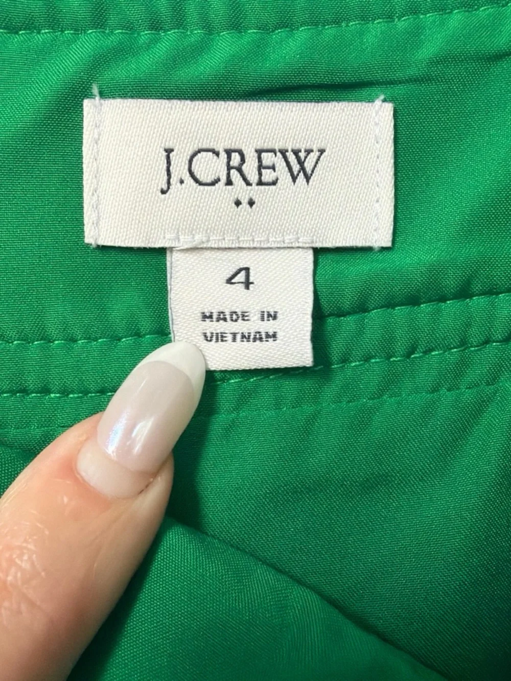 J. Crew Bright Green A-Line Skirt
